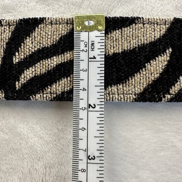 Lizzie Fortunato Agnes Zebra Chenille Belt Black Natural Size XS/S NWT $275 main image 9